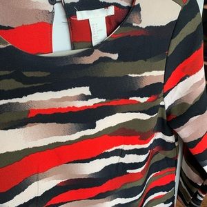 H&M patterned shift dress